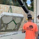 ניסור בטון במכון טיהור שפכים בירושלים